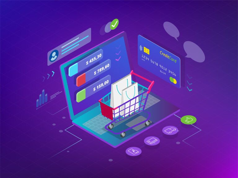 Isometric Smart Phone Online Shopping Concept. Online Store, Sho distributed commerce mobile payment